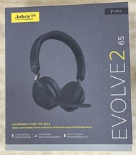 Jabra Evolve2 65 Stereo Wireless Headset (MS Teams, USB-A) - Black