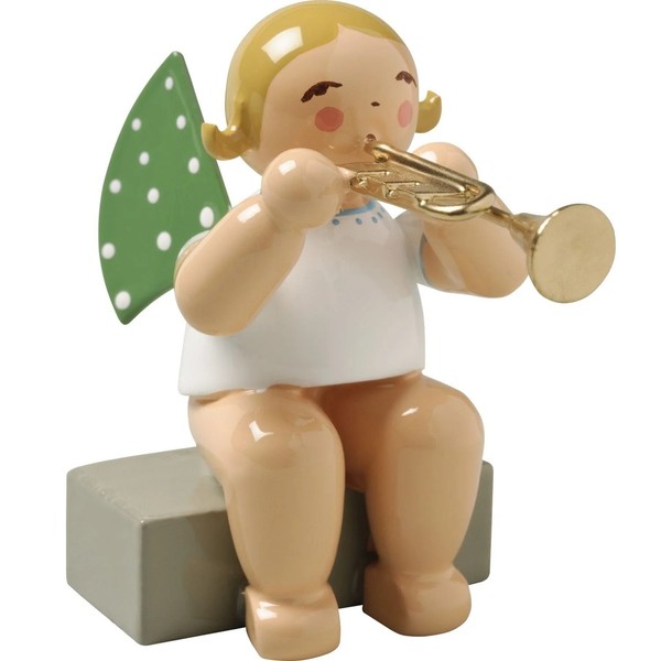 Wendt & KüHn 'Engel Mit Trompete 650/36A, H 5Cm' Blonde Haare-image