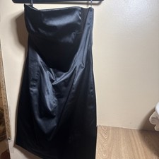 Women’s Black Strapless Isaac Mizrahi Size 12 Little Black Party Dress