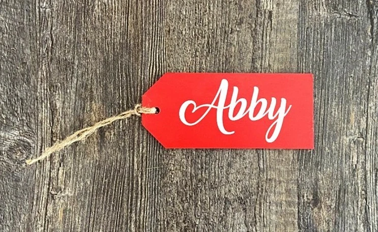 Christmas Stocking Name Tags/ Wooden Name Tag/ Personalized Stocking Tag - Image 4 of 4