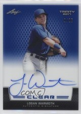2017 Leaf Trinity Clear Auto Blue 6/25 Logan Warmoth #CA-LW1 Auto 0c6