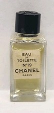 Vintage Chanel No 19 Eau de Toilette Miniature Bottle 4.5 ml