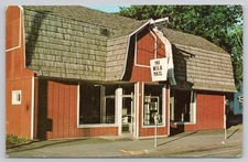 Vintage The Milk Pail Ice Cream Parlor Postcard Rice Lake WI 1960s