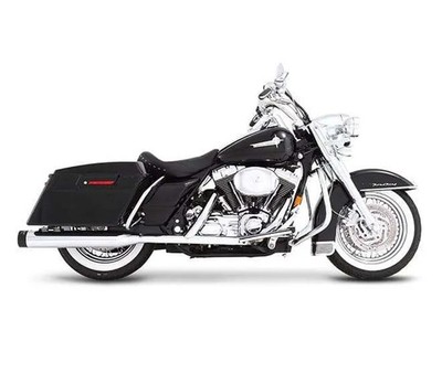 500-0102 SLIP-ON TERMINALS 4'' DOUBLE TOURING HARLEY FLHR 1340 ROAD KING 1997