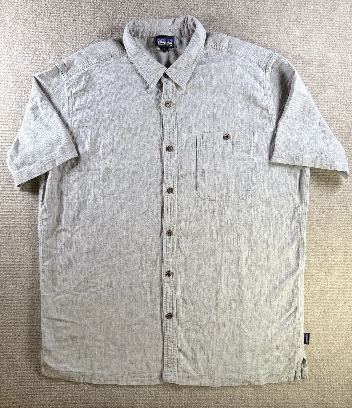 Patagonia Shirt Mens XL Gray Step Back Button Up Hiking Workshirt Outdoors