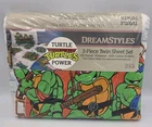 Vintage Teenage Mutant Ninja Turtles TMNT 3 Piece Twin Sheet Set 1990 BiBB