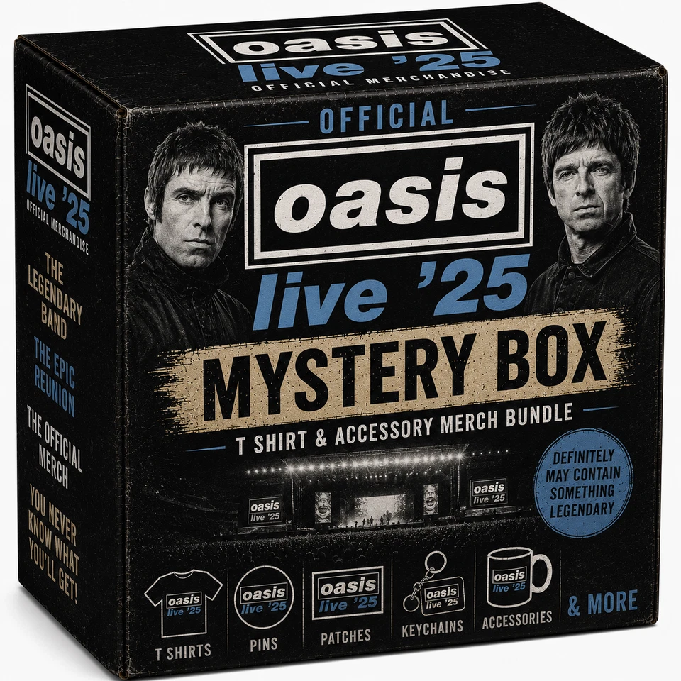 Oasis Live 25 T Shirt And Accessory Officially Licenced Merch Bundle - Bild 1 von 1