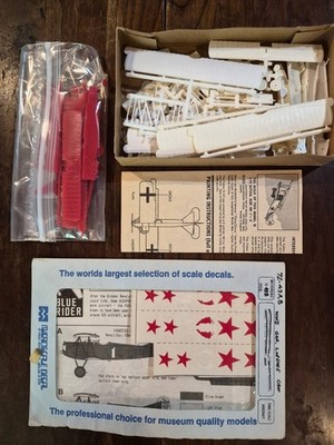5 Revell Fokker D.VII 1/72 Model Kits w/ Blue Rider Jasta Raben & Russian Decals