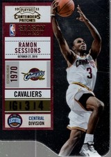 2010-11 Playoff Contenders Patches Die Cuts Gold #77 Ramon Sessions /99 - BSK