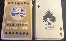 Eckerd Drugs Bridge Size Plastic Coated Playing Cards Stardust Vintage 