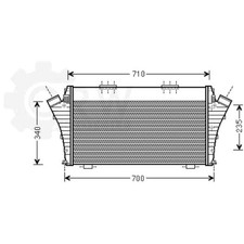 Ladeluftkühler Ladeluft Kühler für Fiat Croma 194