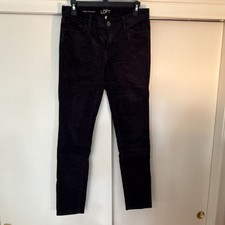 Ann Taylor LOFT Women's Navy Corduroy Skinny Pants Cotton Spandex 27/4
