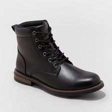 Goodfellow & Co Men's Jeffrey Combat Boots Memory Foam Insole Round Toe