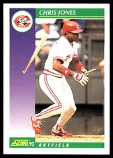 Chris Jones 1992 Score #811 Cincinnati Reds MLB READ FREE SHIPPING AutographDen