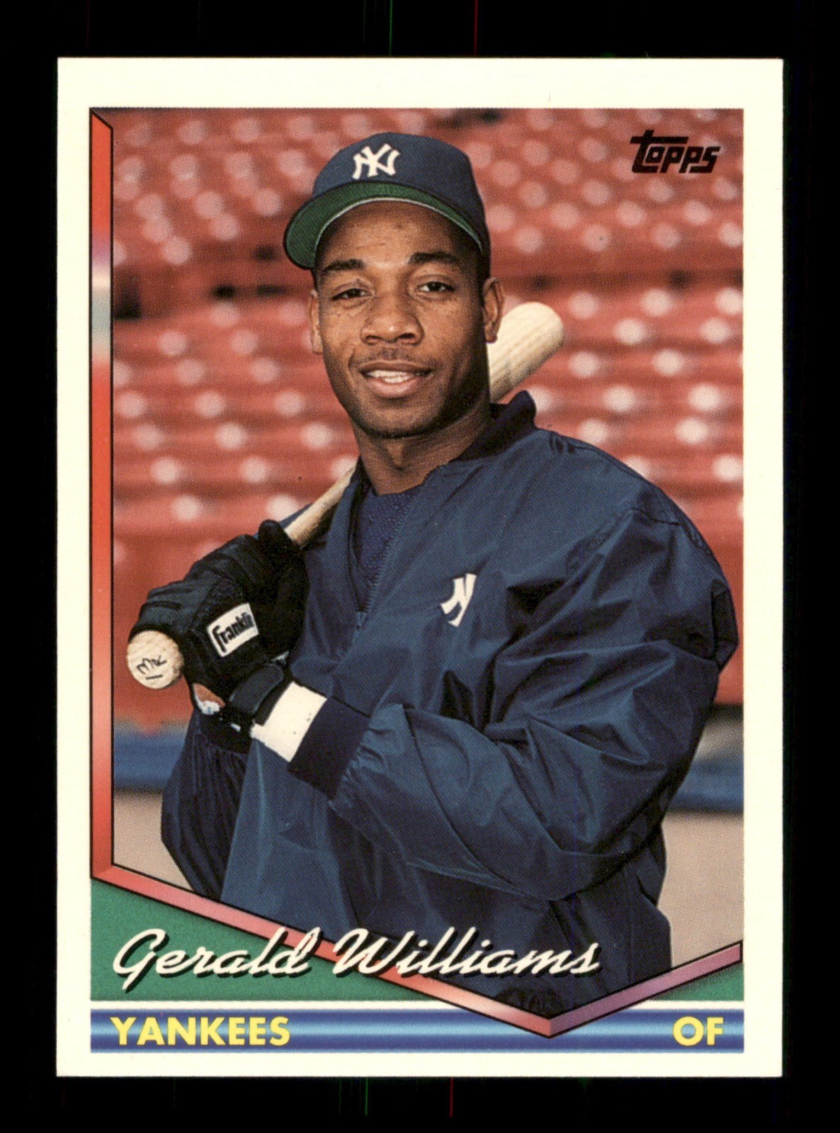 383 Gerald Williams OF Yankees 1994 Topps Baseball Sports Trading Card