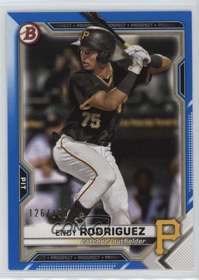 2021 Bowman Draft Blue 126/150 Endy Rodriguez #BD-168 0z8v