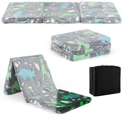Foldable Floor Mattress for Kids, Glow in Dark Tri-Folding Nap Mat for Sleeping