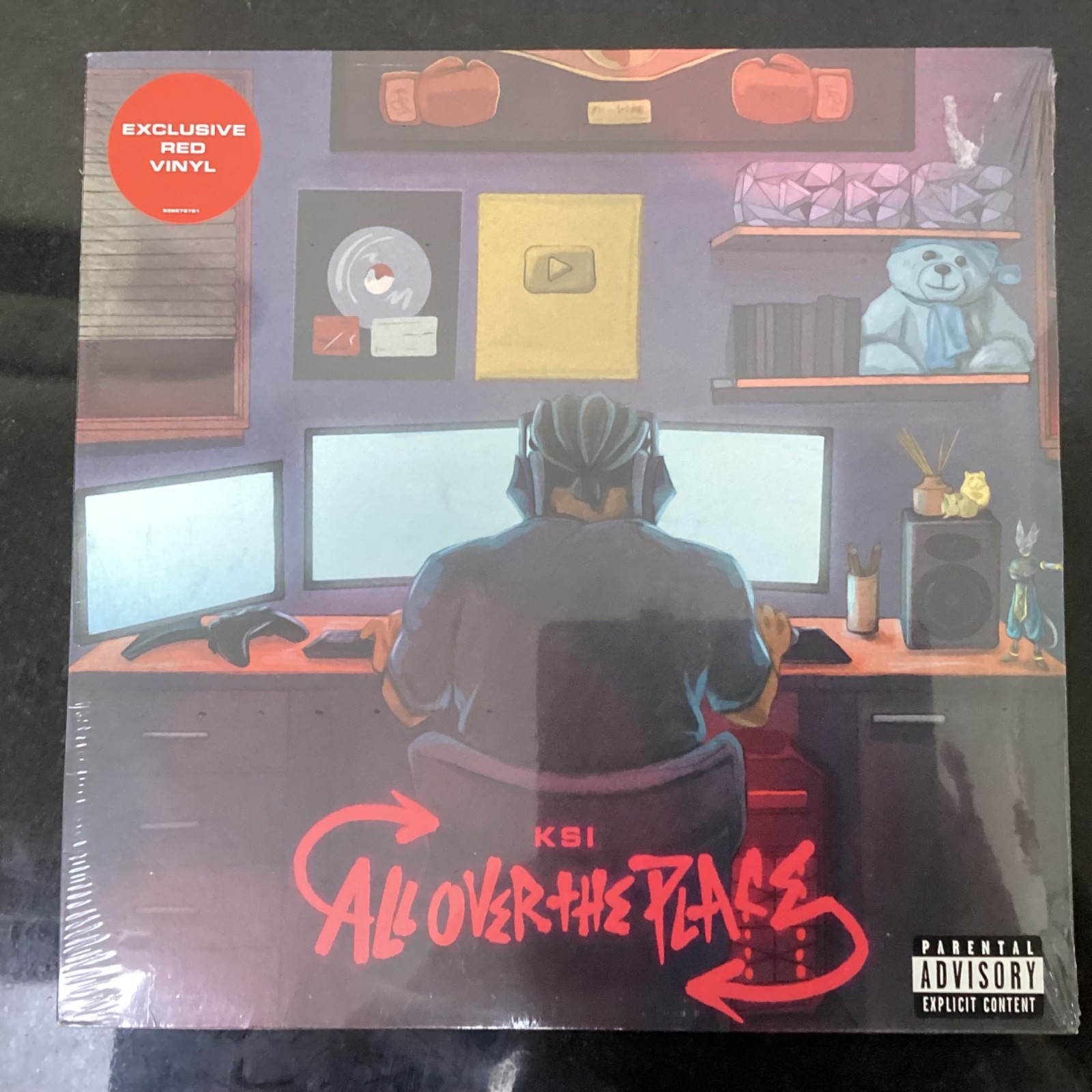 KSI - All Over The Place -New Sealed and Unplayed LP - Red Vinyl