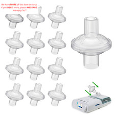 12 Pack Universal Fit in Line Filter for CPAP and BiPAP Machines - Improve...