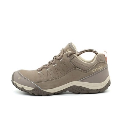 Oboz Damen Loki Low Wanderschuhe Beige Leder Rutschfest Wanderschuh EU 39,5