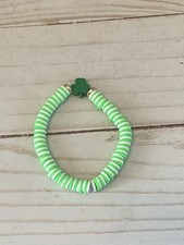 St Patrick Bracelet Shamrock Bracelet Beaded Bracelet Girls Kids Jewelry Gift