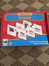 Match It 30 Self-Correcting Vowel Puzzles by The Learning Journey