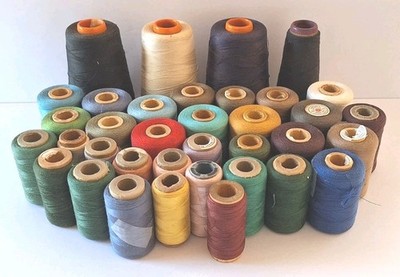 Lot Of 36 Vintage American Thread Spools Cones Kismet Atco Spun-Dee NOS 