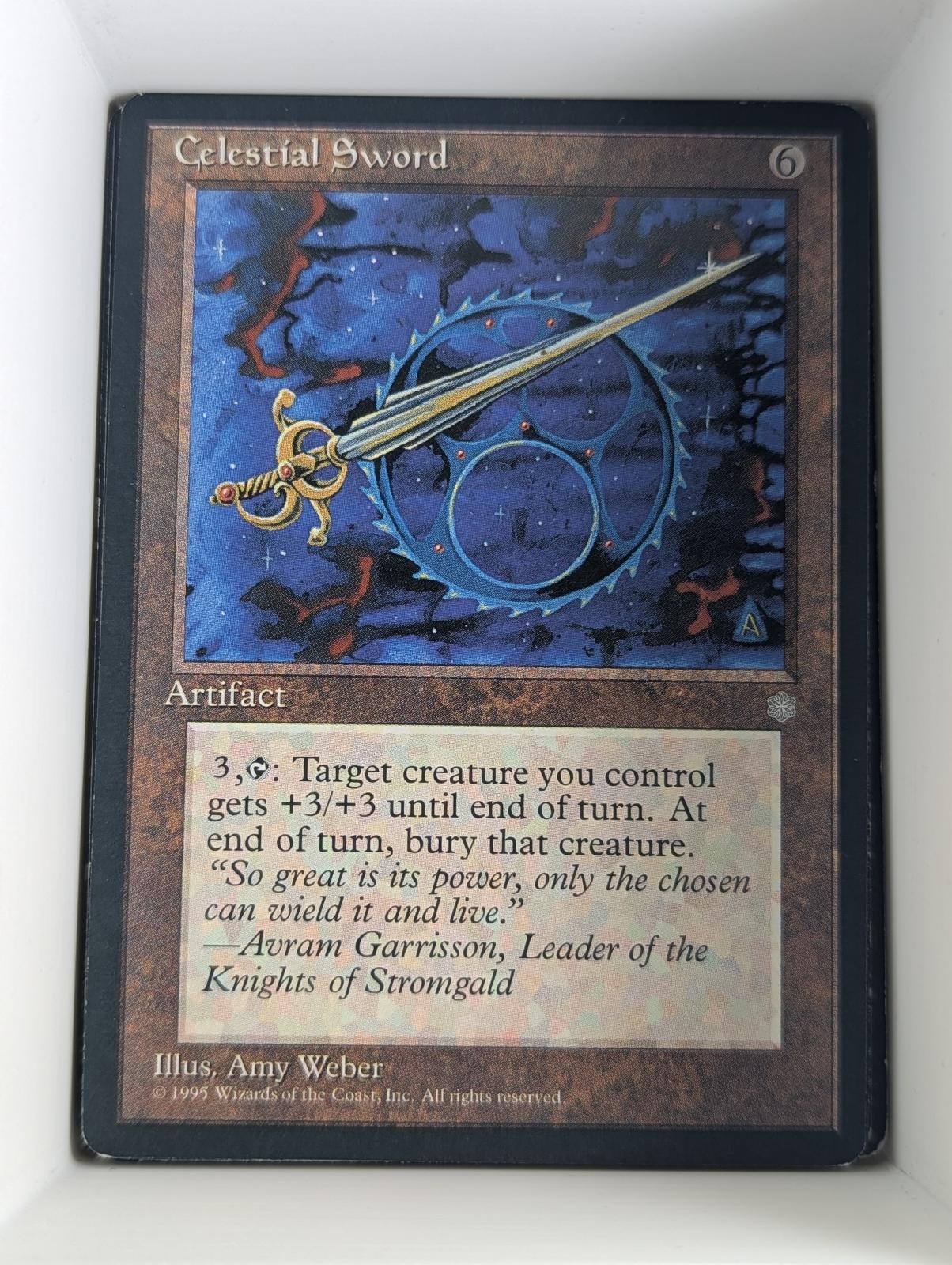 Celestial Sword Rare Ice Age Magic: The Gathering Near Mint