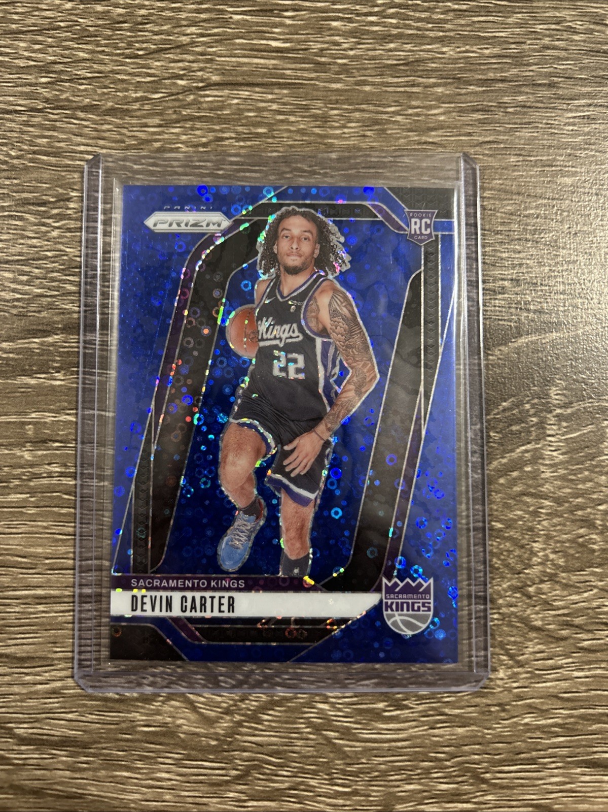 2024-25 Panini Prizm - Devin Carter #231 Blue Fast Break Prizm /150 (RC)