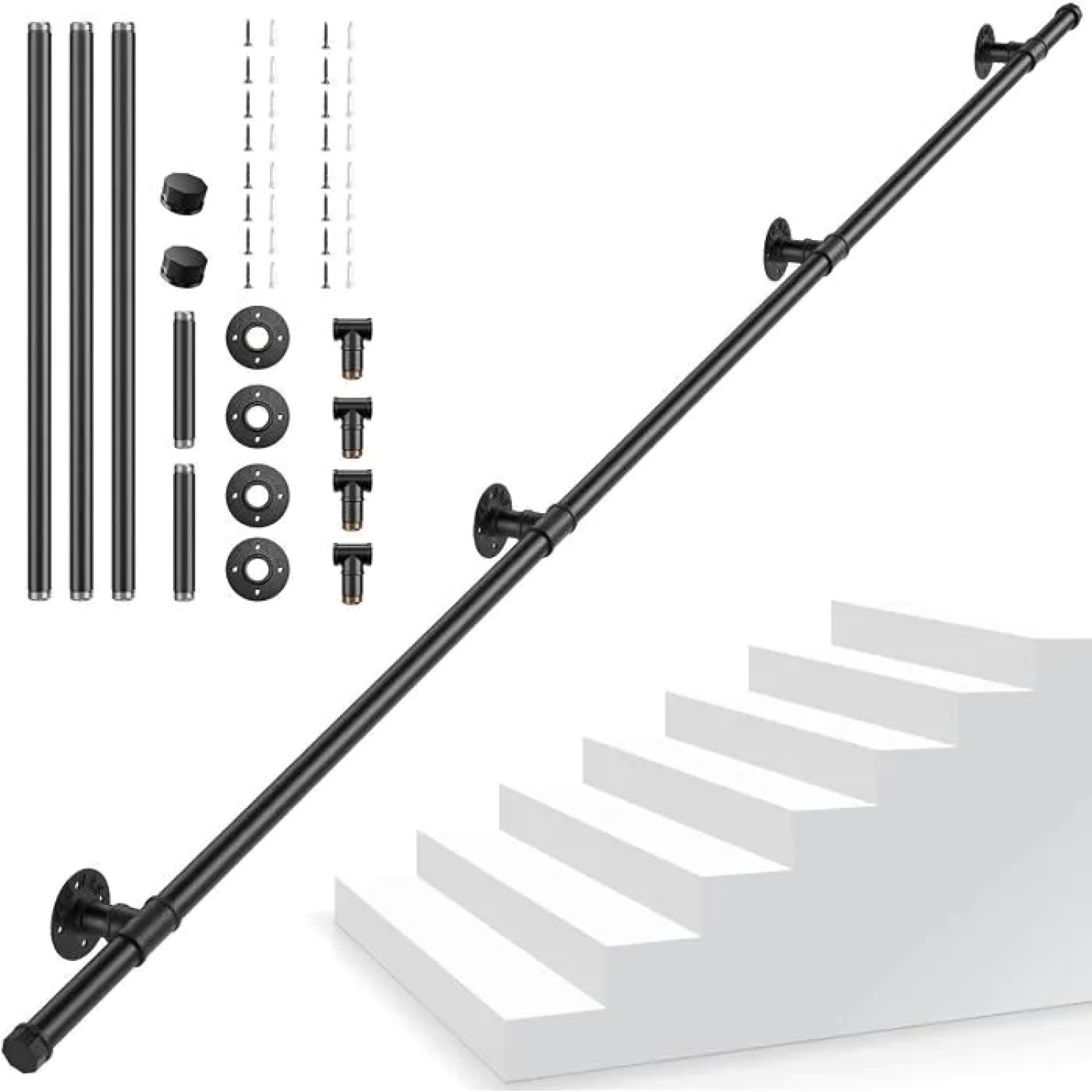 Main courante escalier antidérapante en métal pour une sécurité maximale