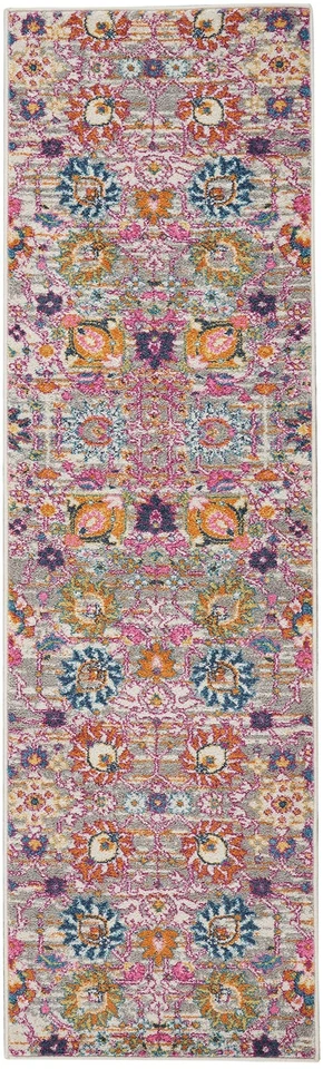 Nourison Passion Silver 2'2" x 10' Area Rug, Boho, Moroccan, Bed Room, Living... - Image 3 of 4