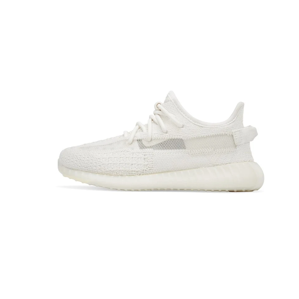 adidas Yeezy Boost 350 V2 Slip On Youth Boys Off White Sneakers Casual Shoes I - Image 2 of 4