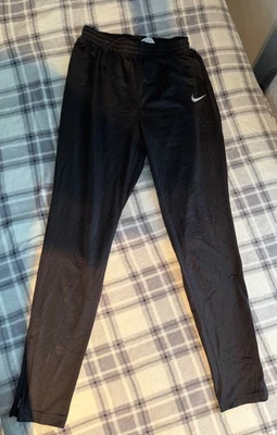 Nike Dri-FIT Black Track Pants Joggers Zip Ankle Men’s Medium - Image 1 of 4