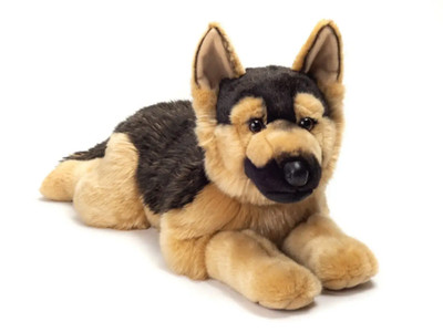 teddy hermann German shepherd plush floppy dog plushie