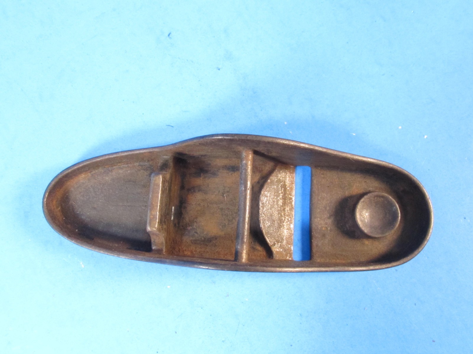 Birmingham B Plane 5-3/8" wood block plane oval shaped raised perimeter