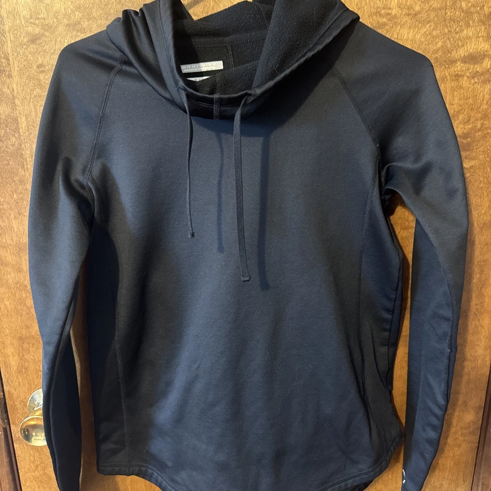 COLUMBIA OMNI-WICK Men’s M Black Hoodie Long Sleeve Pullover Sweatshirt Outdoor Foto 4 de 4