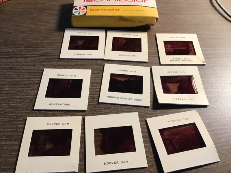 1959 Hoover Dam 35mm Slide Photo 1950's Vintage Lot Of 9