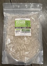  1000ct Clear Empty Vegan Pill Capsules Size 00 - 12/31/2027 NEW Sealed