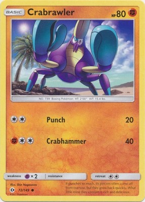 Crabrawler - 72/149 - Common - Lightly Played