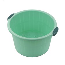 Fußwanne für Fußbäder mit Massagenoppen mint-grün Durchmesser Boden 29 cm
