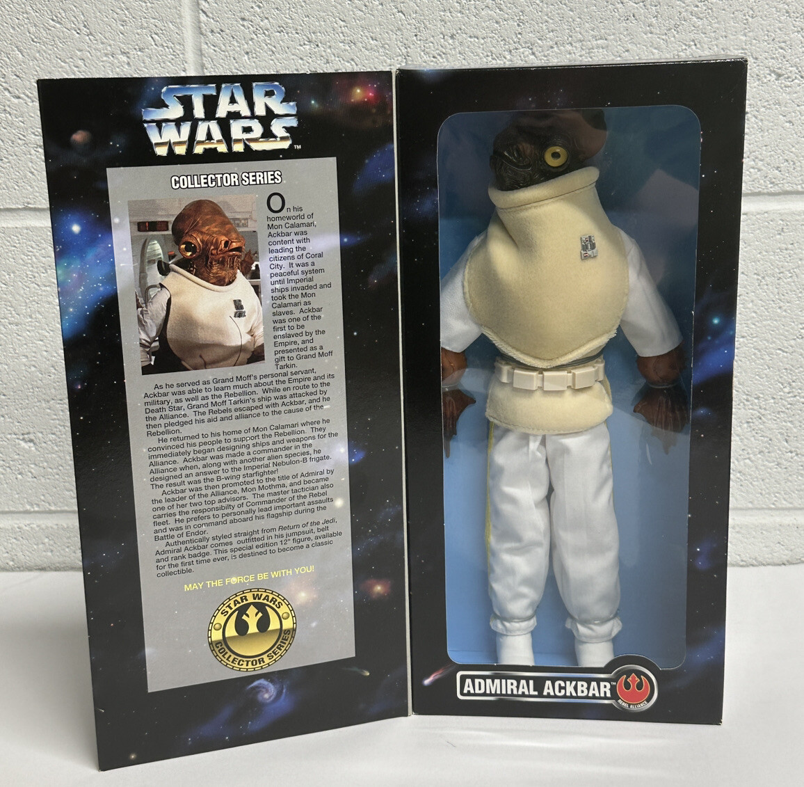 Star Wars Collector Series Admiral Ackbar 12” Figure / Kenner 1997