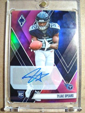 2023 Tyjae Spears Panini Phoenix Rookie Pink Autograph RC /25 MINT 🔥🔥🔥