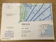Vintage Operational Navigation Chart ONC R-24 , Argentina , Brazil , Uruguay