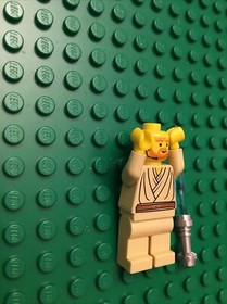 LEGO Star Wars Obi-Wan Kenobi Headset Minifigure 7143 Missing Orange Hair