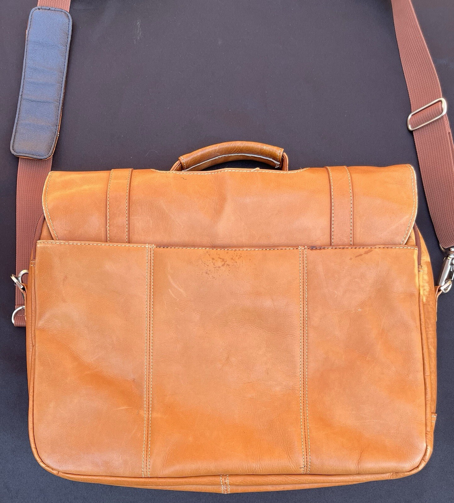 Wilson’s Leather Computer Bag Brown Computer Brie… - image 8