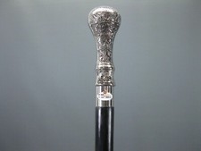 Antique Brass Head Long Handle Victorian Walking Stick Wooden Cane Handmade Gift
