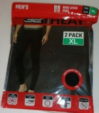 2pk 32 Degrees men's thermal heat performance base layer pant legging s m l xl
