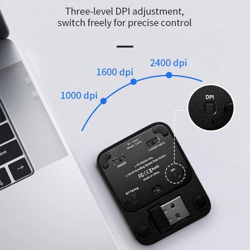 Mini Tablet Notebook Mobile Phone Dual Bluetooth Mouse Type-C Wireless N2I9 - Picture 13 of 19