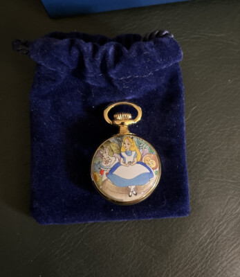 Vintage Halcyon Days Enamels England Alice In Wonderland Pocket