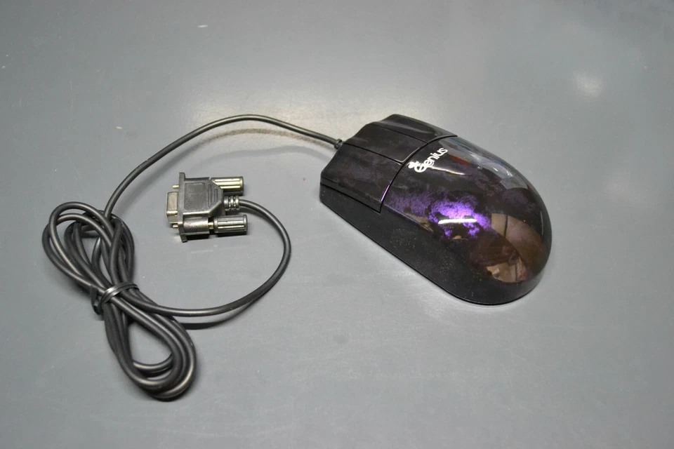 Vintage new Genius Mymouse Purple Coral serial mouse for windows 3.1 95 NT - Image 4 of 4